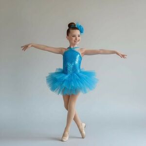 Girls dress/ tutu beautiful blue